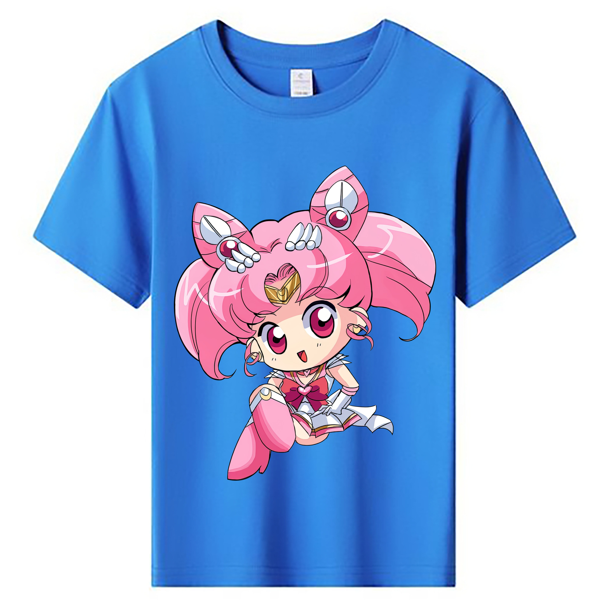 （画像用） 美少女戦士セーラームーン ちびうさ Sailor Moon Chibiusa Tsukino Usagi Small Lady Serenity 綿100％キッズTシャツ（フロントプリント）
